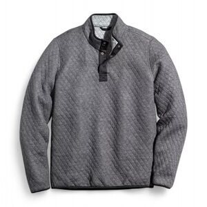 Marine layer gray corbet reversible  pullover quilted men size large nwt